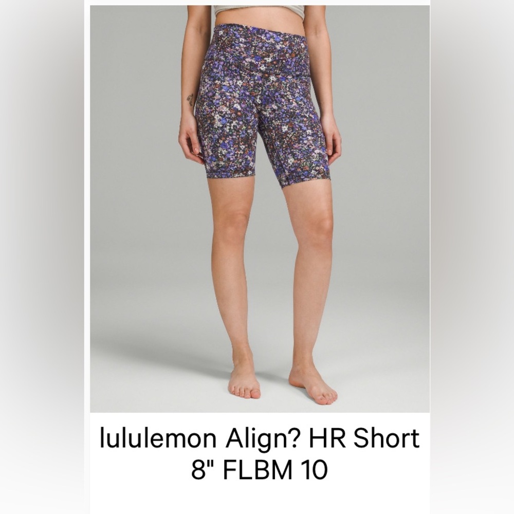 Lululemon align high rise short size 10